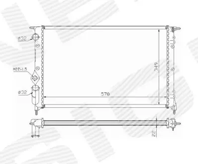 Радіатор Signeda RA63925A