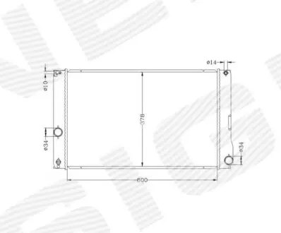 Радіатор Signeda RA646810Q
