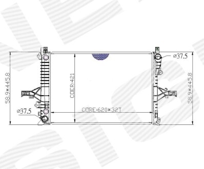 Радіатор Signeda RA65557Q