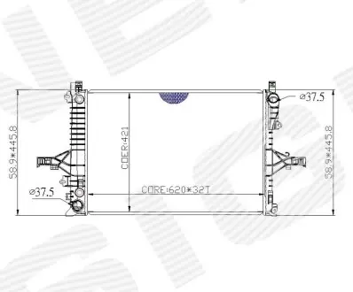 Радіатор Signeda RA65557Q