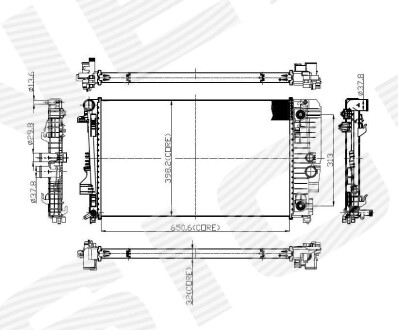 РАДИАТОР Signeda RA67174