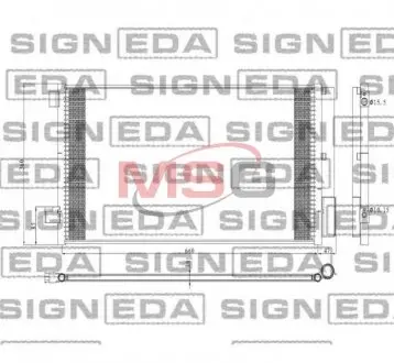 Радіатор кондиціонера Signeda RC30045