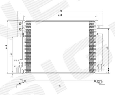 РАДИАТОР КОНДИЦИОНЕРА Signeda RC4224