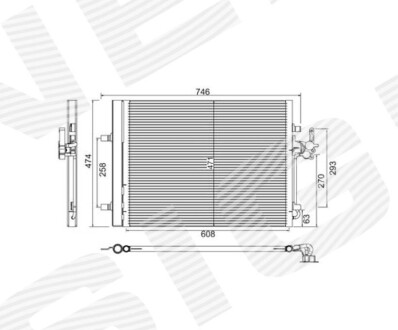 Радіатор кондиціонера Signeda RC940044