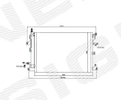 Радіатор кондиціонера Signeda RC940089