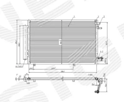 Радіатор кондиціонера Signeda RC940108