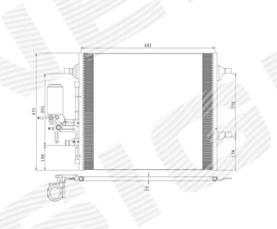 Радіатор Signeda RC940159