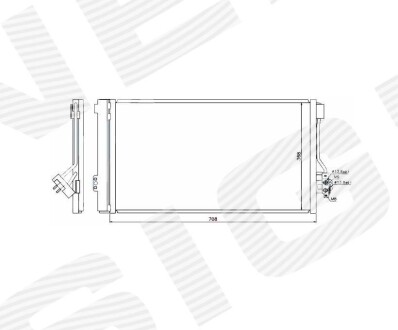 Радіатор кондиціонера Signeda RC940178