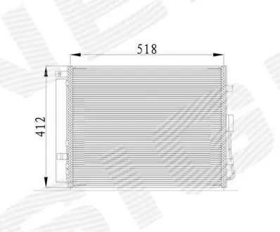 Радіатор кондиціонера Signeda RC940217