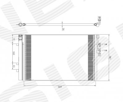 Радіатор кондиціонера Signeda RC940226