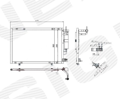 РАДИАТОР КОНДИЦИОНЕРА Signeda RC940277 (фото 1)