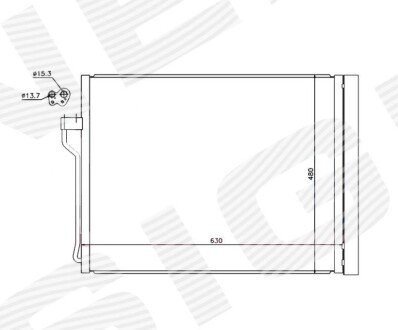 Радіатор кондиціонера Signeda RC940288