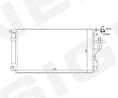 Радіатор кондиціонера Signeda RC940351