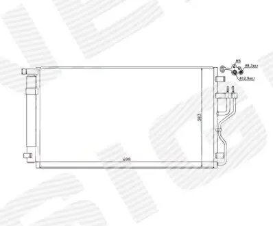 Радіатор кондиціонера Signeda RC940351