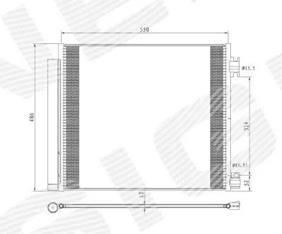 Радіатор кондиціонера Signeda RC940546