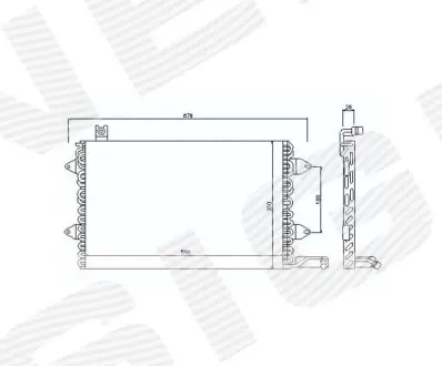 Радіатор кондиціонера Signeda RC94164