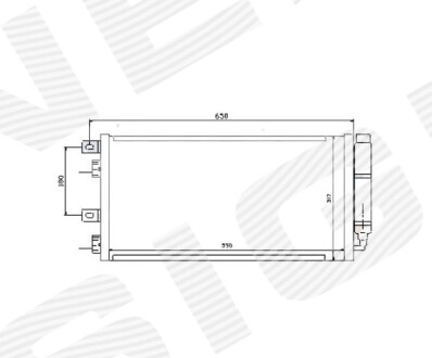 Радіатор кондиціонера Signeda RC94591