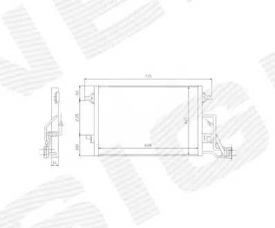 Радіатор кондиціонера Signeda RC94592