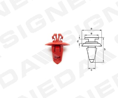 ПЛАСТМАССОВЫЕ КРЕПЛЕНИЯ Signeda T66310