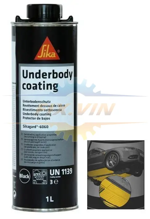 Антигравійне чорне покриття 1л на основі бітуму SIKA SI 440119 (фото 1)