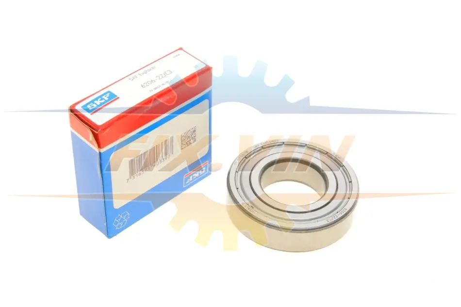 Підшипник кульковий d>30 SKF 6206-2Z/C3 (фото 1)