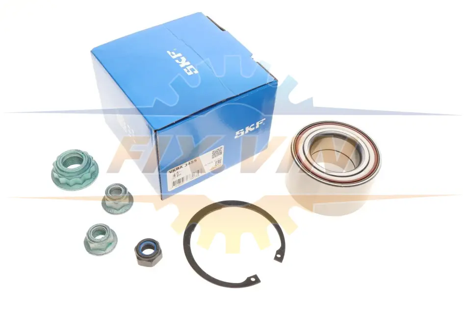 Підшипник ступиці, комплект AUDI/SEAT/SKODA/VW A3/Leon/Toledo/Octavia/Bora/Golf "F "1,4/3,2L "96-10 SKF VKBA3455 (фото 1)