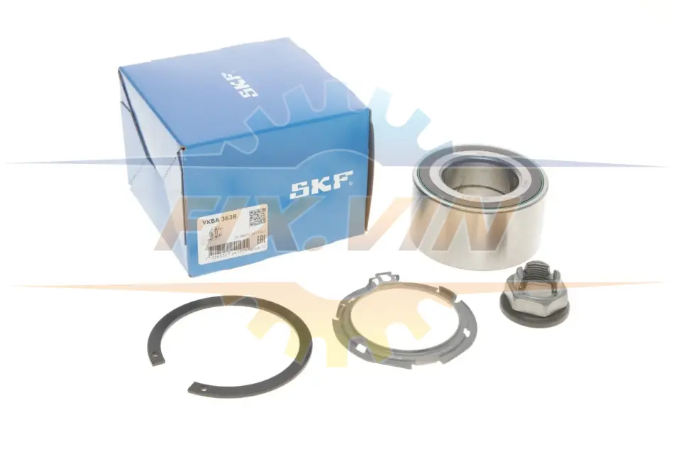 Підшипник ступиці, комплект RENAULT Megane II/Clio/Scenic "F "05-08 SKF VKBA3638 (фото 1)