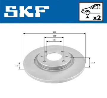 VKBD80033S2 Гальмівний диск SKF VKBD 80033 S2