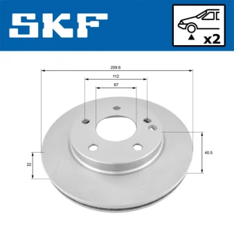 Автодеталь SKF VKBD80119V2