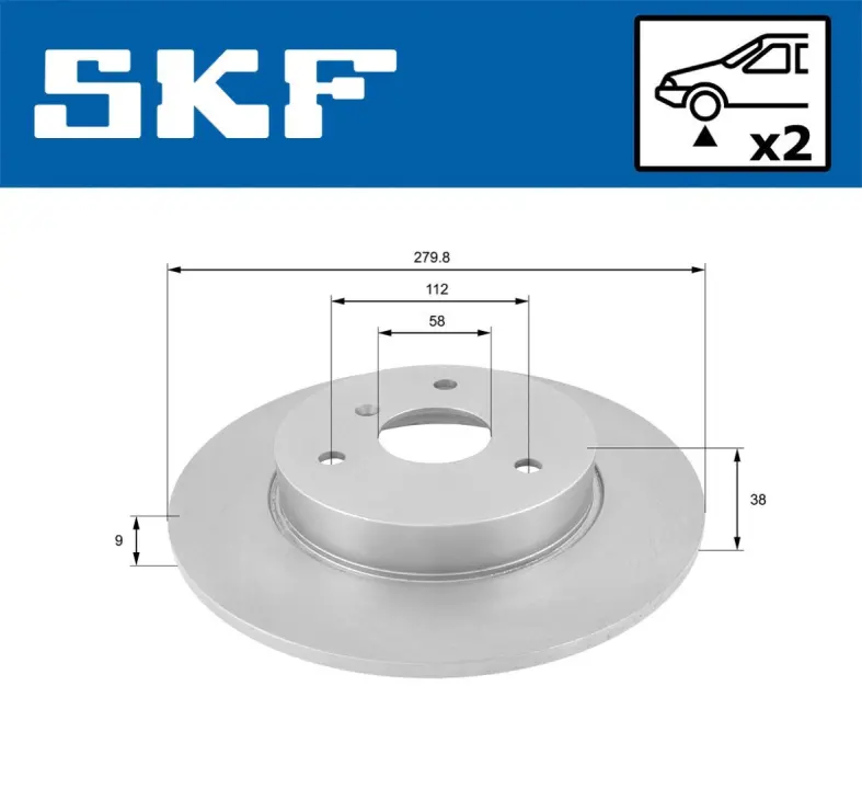 Автодеталь SKF VKBD80142S2 (фото 1)
