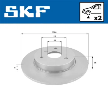 Автодеталь SKF VKBD80142S2