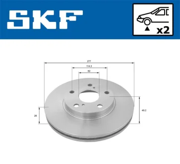 Автодеталь SKF VKBD80160V2