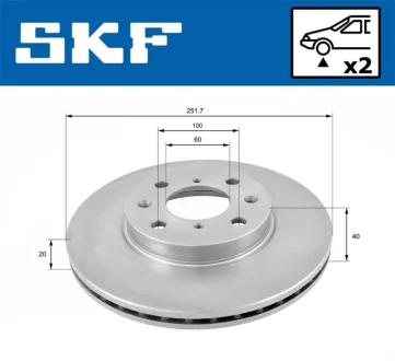 Автодеталь SKF VKBD80167V2
