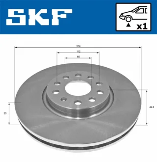 Автодеталь SKF VKBD80171V1
