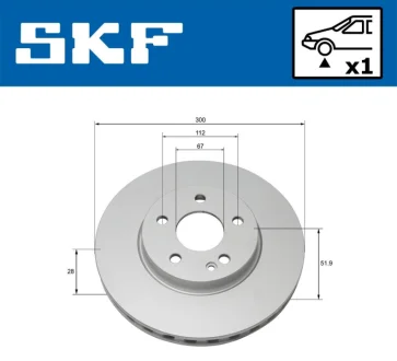 Автодеталь SKF VKBD80191V1
