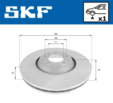 Автодеталь SKF VKBD80216V1