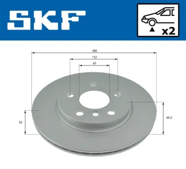 Автодеталь SKF VKBD80244V2