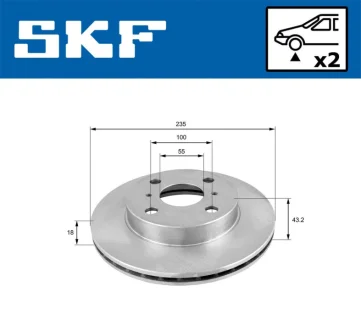 Автодеталь SKF VKBD80302V2