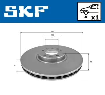VKBD80335V1 Гальмівний диск SKF VKBD 80335 V1