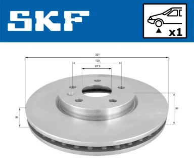 Автодеталь SKF VKBD80360V1