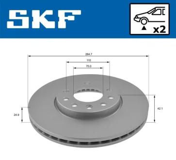 VKBD80478V2 Гальмівний диск SKF VKBD 80478 V2