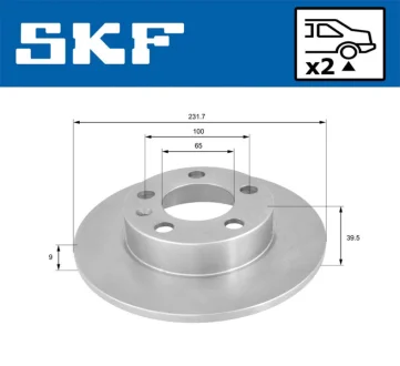 VKBD90023S2 Гальмівний диск SKF VKBD 90023 S2