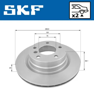 VKBD90031V2 Гальмівний диск SKF VKBD 90031 V2