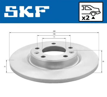 Автодеталь SKF VKBD90087S2