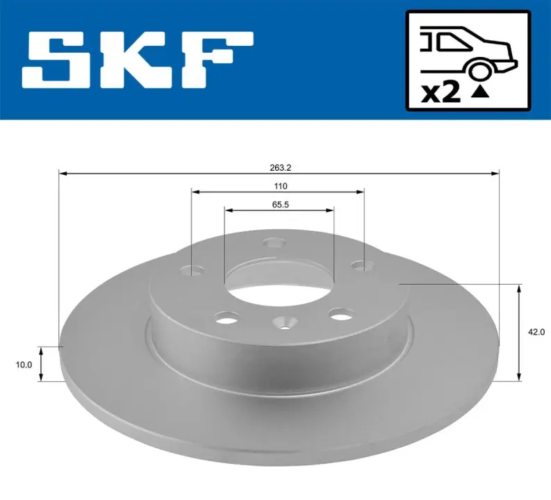 VKBD90115S2 Гальмівний диск SKF VKBD 90115 S2 (фото 1)
