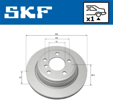 Автодеталь SKF VKBD90120V1