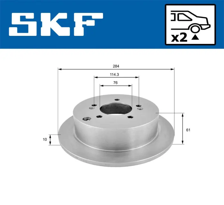 VKBD90249S2 Гальмівний диск SKF VKBD 90249 S2 (фото 1)