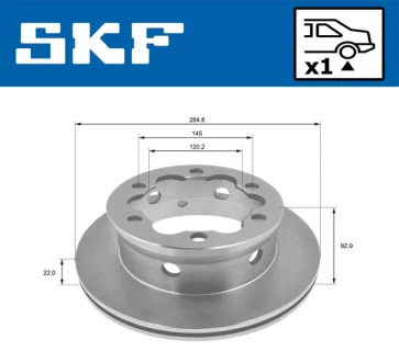 VKBD90252V1 Гальмівний диск SKF VKBD 90252 V1