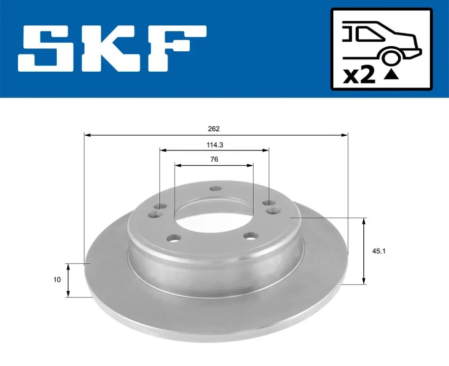 VKBD90352S2 Гальмівний диск SKF VKBD 90352 S2 (фото 1)