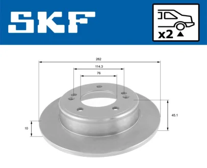 VKBD90352S2 Гальмівний диск SKF VKBD 90352 S2